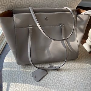 Tory Burch gray tote